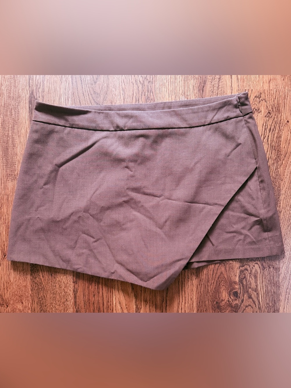 a new day Mauve Brown High-Waist Skort